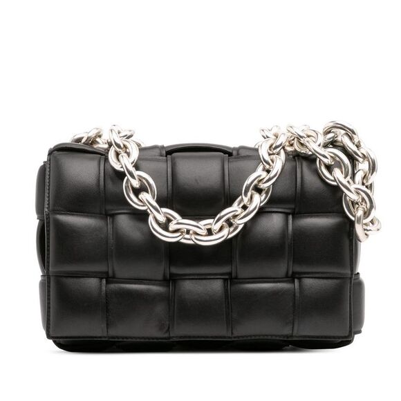 Pre Loved bottega veneta Women Black Satchel - Picture 1 of 8